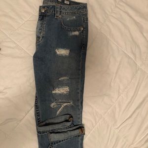 Miss me boyfriend cut cropped jeans